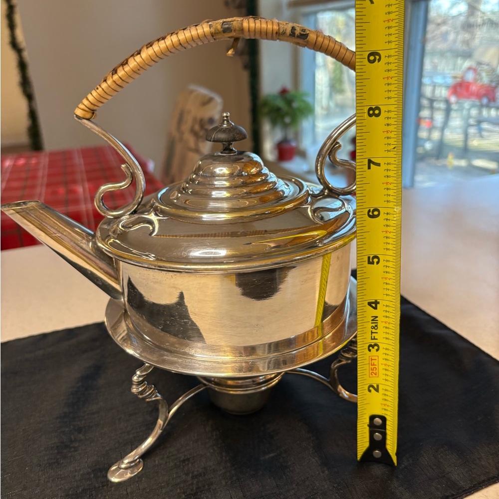 Sale🔥🔥🔥Antique James Dixon JD&S Tea Kettle Silver Plate 1800-1900’s - Picture 16 of 16